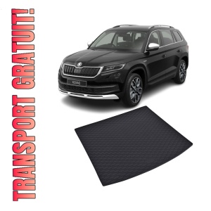 Tavita Portbagaj SKODA Kodiaq 2017-prezent, protectie portbagaj, din cauciuc 100%, pentru autoturismul SKODA Kodiaq
