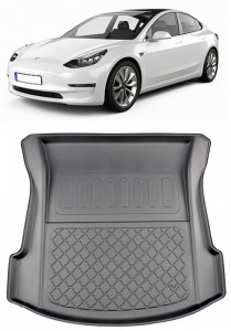 Tesla Model 3 Sedan din 07.2017 - Prezent *1, Tavita Pentru Portbagaj Lux Premium Dedicata, accesorii pentru autoturismul tau - masina v181166