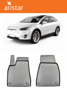 Tesla Model X, Suv, Din 10.2016 - Prezent , Set Covorase Auto Tip Tavita Premium 3D, din cauciuc accesorii pentru autoturismul tau - masina v171342