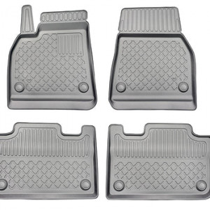 Tesla Model Y Din 2021 - Prezent, Sedan , Set Covorase Auto Tip Tavita Premium 3D, din cauciuc accesorii pentru autoturismul tau - masina v161801