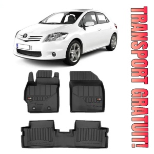 Toyota Auris I, Hatchback, Din 01.2007 - 12.2012 , Set Covorase Auto Tip Tavita Premium 3D, din cauciuc
