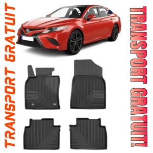 Toyota Camry Din 04.2019 - Prezent, Sedan, Hybrid , Set Covorase Auto Tip Tavita Premium 3D, din cauciuc