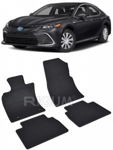 Toyota Camry set covorase auto dedicate, din cauciuc dedicate Toyota Camry Hybrid fabricatie 2018 - prezent, caroserie sedan accesorii pentru autoturismul tau - masina v112865