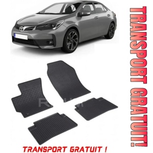 Toyota Corolla X, Sedan, fabricat din 2007 - 07.2013, E140/E150, set covorase auto dedicate, din cauciuc 100% Premium - Transport Gratuit