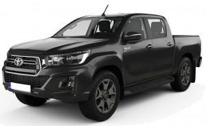 Toyota Hilux, Pick-Up, Din 09.2016 - Prezent , Set Covorase Auto Tip Tavita Premium 3D, din cauciuc accesorii pentru autoturismul tau - masina v175587
