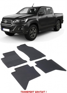 Toyota Hilux, Pick-Up, fabricat din 09.2016 - Prezent, set covorase auto dedicate, din cauciuc 100% Premium - Transport Gratuit accesorii pentru autoturismul tau - masina v37520