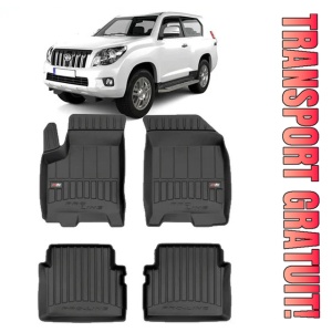 Toyota Land Cruiser J150 Prado Din 11.2009 - Prezent Suv , Set Covorase Auto Tip Tavita Premium 3D, din cauciuc
