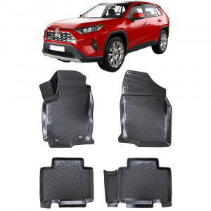 Toyota Rav 4 XA40 IV 2012-2018 Set 4 covorase auto din cauciuc tip tavita premium line 3D accesorii pentru autoturismul tau - masina v241869