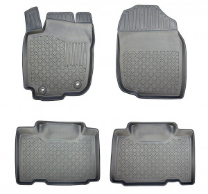 Toyota Rav4 IV, Suv, Din 03.2013 - 12.2018 , Set Covorase Auto Tip Tavita Premium 3D, din cauciuc accesorii pentru autoturismul tau - masina v174800