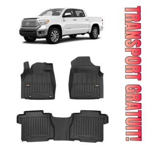 Toyota Tundra Crewmax Din 2010 - 2015, Pick-Up , Set Covorase Auto Tip Tavita Premium 3D, din cauciuc