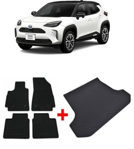 Toyota Yaris Cross din 09.2021 - Prezent Suv Portbagaj Inferior *2, Set Covorase + tavita portbagaj auto - Img 2