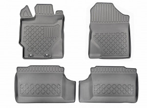 Toyota Yaris III, Hatchback, Din 09.2011 - 08.2020 , Set Covorase Auto Tip Tavita Premium 3D, din cauciuc accesorii pentru autoturismul tau - masina v174534