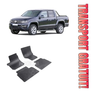 Volkswagen Amarok, Pick-Up, fabricat din 08.2010 - Prezent, set covorase auto dedicate, din cauciuc 100% Premium