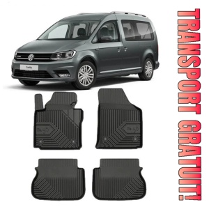 Volkswagen Caddy Din 2004 - 07.2010, Van , Set Covorase Auto Tip Tavita Premium 3D, din cauciuc