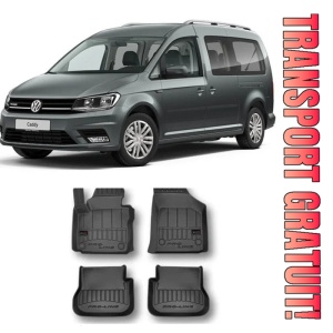 Volkswagen Caddy, Van, Din 2004 - 2010 , Set Covorase Auto Tip Tavita Premium 3D, din cauciuc
