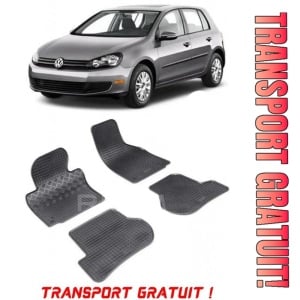 Volkswagen Golf 6, Hatchback, fabricat din 06.2007 - 09.2012, set covorase auto dedicate, din cauciuc 100% Premium - Transport Gratuit