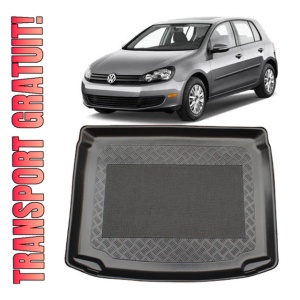 Volkswagen Golf 6 Plus Hatchback din 04.2009 - 2012, Tavita Pentru Portbagaj Lux Premium Dedicata, Portbagaj Inferior Roata Rezerva Ingusta *1