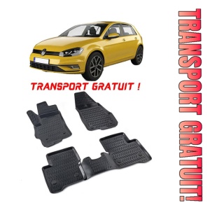 Volkswagen Golf 8 Cutie Auto Cauciucmata 2019-2025 Set 4 covorase auto din cauciuc tip tavita premium line 3D - Transport Gratuit!