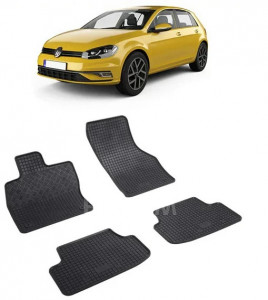Volkswagen Golf 8, Hatchback, fabricat din 12.2019 - Prezent, set covorase auto dedicate, din cauciuc 100% Premium accesorii pentru autoturismul tau - masina v156830
