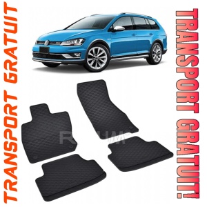 Volkswagen Golf 8 MhEV fabricat din 05.2020 - Prezent, Combi, set covorase auto dedicate, din cauciuc 100% Premium