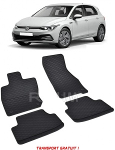 Volkswagen Golf 8 MhEV fabricat din 11.2020 - Prezent, Hatchback, set covorase auto dedicate, din cauciuc 100% Premium - Transport Gratuit accesorii pentru autoturismul tau - masina v37385