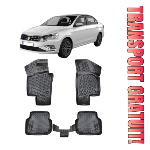 Volkswagen Jetta VI 2011-2019 Set 4 covorase auto din cauciuc tip tavita premium line 3D
