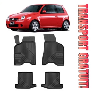 Volkswagen Lupo Din 1998 - 2005, Hatchback , Set Covorase Auto Tip Tavita Premium 3D, din cauciuc