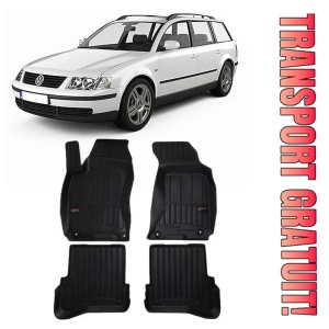 Volkswagen Passat B5, Combi, Din 10.1996 - 2005 , Set Covorase Auto Tip Tavita Premium 3D, din cauciuc