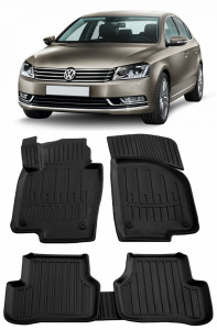 Volkswagen Passat B7 (2010-2014) Set covorase auto cauciuc G.Modern Line 3D accesorii pentru autoturismul tau - masina v239498
