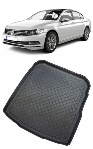 Volkswagen Passat B8 Sedan din 12.2014 - Prezent, Tavita Pentru Portbagaj Lux Premium Dedicata, Portbagaj Inferior Roata Rezerva Ingusta / Kit Reparatie *2 accesorii pentru autoturismul tau - masina v200144
