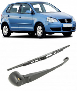 Volkswagen Polo Brat stergator pentru luneta spate cu lamela 330 mm, compatibil cu Volkswagen Polo Hatchback fabricat intre 2001-2009, calitate extra accesorii pentru autoturismul tau - masina v92246