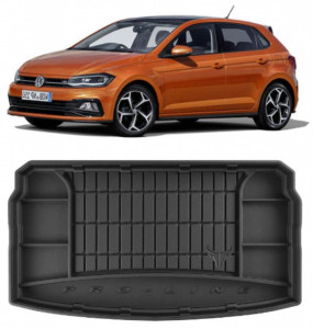 Volkswagen PoloVIHatchback din 10.2017 - Prezent, Tavita Pentru Portbagaj Lux Premium Dedicata, Portbagaj Inferior *7 accesorii pentru autoturismul tau - masina v189674