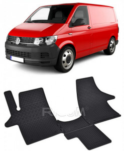 Volkswagen T6 fabricat din 06.2015 - 2019, Van, set covorase auto dedicate, din cauciuc 100% Premium accesorii pentru autoturismul tau - masina v152388
