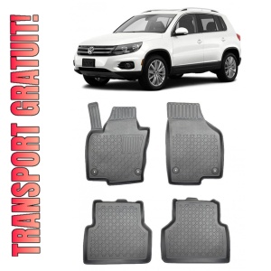 Volkswagen Tiguan I, Suv, Din 07.2007 - 04.2016 , Set Covorase Auto Tip Tavita Premium 3D, din cauciuc