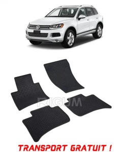 Volkswagen Touareg II, Suv, fabricat din 02.2010 - 03.2018, set covorase auto dedicate, din cauciuc 100% Premium - Transport Gratuit accesorii pentru autoturismul tau - masina v37153