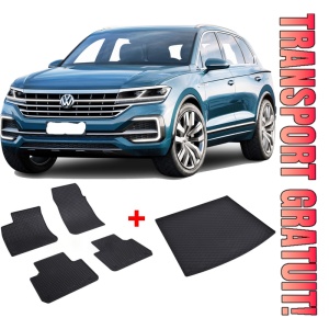 Volkswagen Touareg III din 07.2018 - Prezent Suv *2 , Set Covorase + tavita portbagaj auto