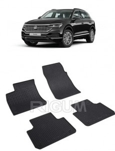 Volkswagen Touareg III, Suv, fabricat din 07.2018 - Prezent, set covorase auto dedicate, din cauciuc 100% Premium accesorii pentru autoturismul tau - masina v160449