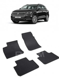 Volkswagen Touareg III, Suv, fabricat din 07.2018 - Prezent, set covorase auto dedicate, din cauciuc 100% Premium accesorii pentru autoturismul tau - masina v160444