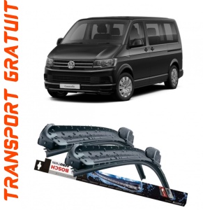 Volkswagen Transporter T5 Bus Set 2 stergatoare parbriz Bosch Aerotwin 600/475mm compatibile cu Volkswagen TRANSPORTER T5 Bus (7HB, 7HJ, 7EB, 7EJ) (2003-2015) (60 cm / 60 cm) accesorii pentru autoturismul tau - masina v114707