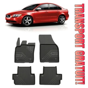 Volvo S40 II Din 2004 - 06.2012, Sedan , Set Covorase Auto Tip Tavita Premium 3D, din cauciuc