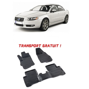Volvo S80 II 2006-2016 Set 4 covorase auto din cauciuc tip tavita premium line 3D - Transport Gratuit!