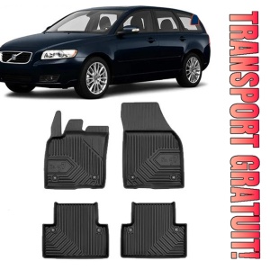 Volvo V50 Din 2004 - 05.2012, Combi , Set Covorase Auto Tip Tavita Premium 3D, din cauciuc