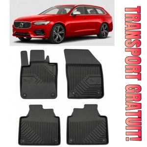 Volvo V90 II Din 09.2016 - Prezent, Combi , Set Covorase Auto Tip Tavita Premium 3D, din cauciuc