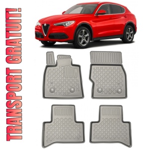 Alfa Romeo Stelvio Set covorase auto tip tavita compatibile Alfa Romeo Stelvio Facelift fabricatie 2020 - prezent, caroserie suv