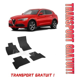 Alfa Romeo StelVIo, Suv, fabricat din 01.2017 - Prezent, set covorase auto dedicate, din cauciuc 100% Premium - Transport Gratuit