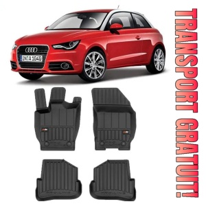 Audi A1 8X, Hatchback, Din 09.2010 - 05.2018 , Set Covorase Auto Tip Tavita Premium 3D, din cauciuc