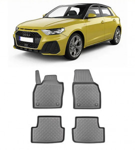Audi A1 Gb, Hatchback, Din 07.2018 - Prezent , Set Covorase Auto Tip Tavita Premium 3D, din cauciuc accesorii pentru autoturismul tau - masina v174510