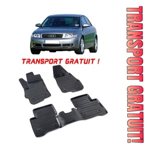 Audi A4 B6 2001-2006 Set 4 covorase auto din cauciuc tip tavita premium line 3D - Transport Gratuit!