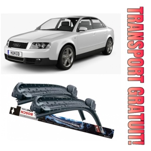 Audi A4 B6 Convertible Set 2 stergatoare parbriz Bosch Bosch Aerotwin 55 cm/55 cm compatibile cu Audi A4 B6 Convertible (8H7) din 2002-2005 (55 cm / 55 cm)