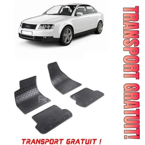 Audi A4 B6, Sedan, fabricat din 11.2001 - 10.2004, set covorase auto dedicate, din cauciuc 100% Premium - Transport Gratuit